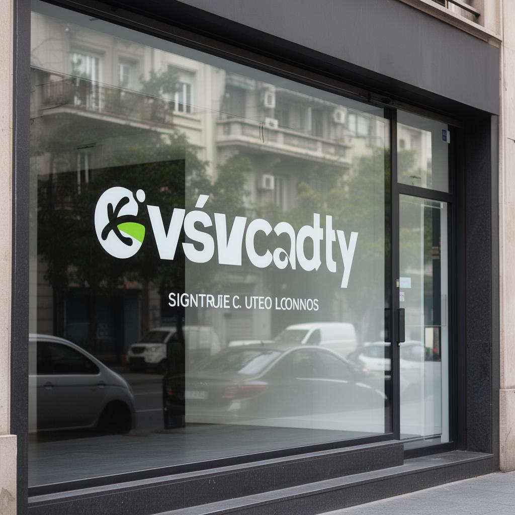 Vidriera decorada con vinilos premium y terminaciones prolijas en Belgrano