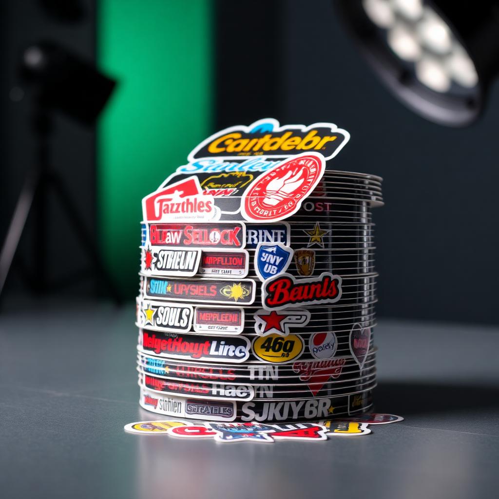 Stickers personalizados troquelados con logos