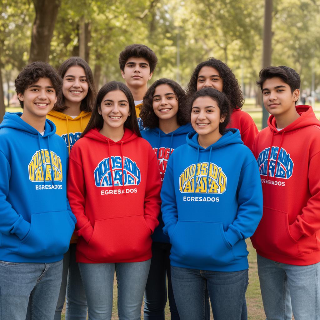 Buzos personalizados para viaje de egresados